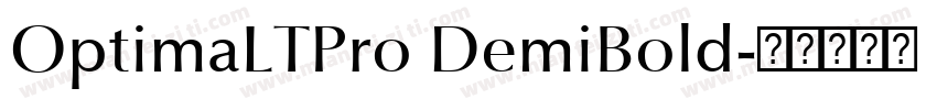 OptimaLTPro DemiBold字体转换